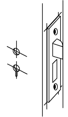 Mortice lock - marking the front plate