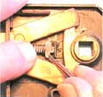 Mortice lock latch removal