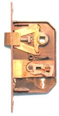 Mortice sashlock with side plate removed
