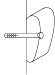 Nailable picture rail fixing