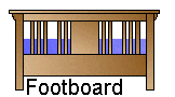 Bed footboard