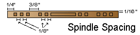 Spindle for bed