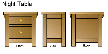 Mission Style Night Table