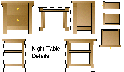 Night Table for Dolls House