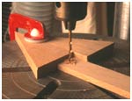 Drill the slats using a simple jig