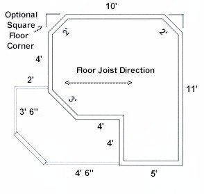 Victorian Playhouse - Floor Plan 