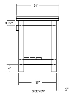 Work Bench - side view