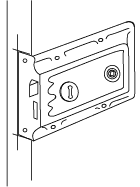 Postion of the rim lock on the side of the door