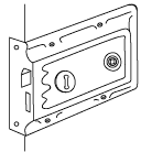 Rim lock - in position