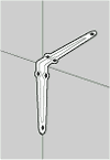 positioning bracket for shelf