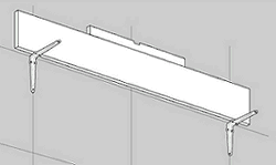 Positioning second shelf bracket