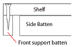 Shelf support batten