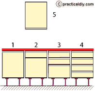 Kitchen base and wall units - 1