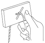 Plasterboard repair piece