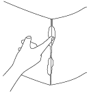 Shaping a repaired plaster corner using a wetted finger