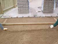 screeding sand